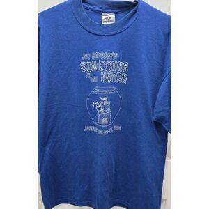 2004 Theater Cast Crew T Shirt Something In‎ The Water Play Fish Graphic XL